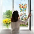thumbnail image 4 of LHWEN DIY Diamond Art Painting Wind Chimes Kit Three Fantasy Sun Catchers 3D Visual Effects Spring Home Garden Decoration Gifts for Friends and Family Preprinted Canvas Diamond Rhinestones, 4 of 4
