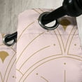 thumbnail image 3 of Ambesonne Art Deco Grommet Curtain, Rosy Color Classic Scales, 50"x120", Rose and Sand Brown, 3 of 5