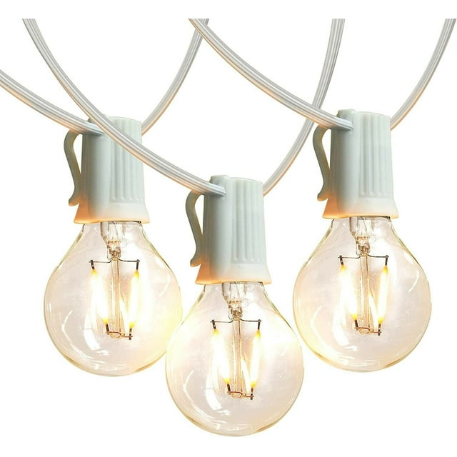 Brightech Ambience PRO Outdoor Globe Light Strand with G40 LED Bulbs - 26 Ft