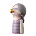 thumbnail image 2 of Resina Linda escultura pieza, moderno personaje de dibujos animados decorativo para el hogar, oficina, y escritorio, habitación de - C_Boy_Purple Sunnimix estatua de escultura de escritorio, 2 of 8