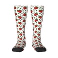 thumbnail image 2 of Picia Women Crew Soft Moisture-wicking Socks Strawberry Pattern Design Cotton Socks, One Size fit All, 2 of 9