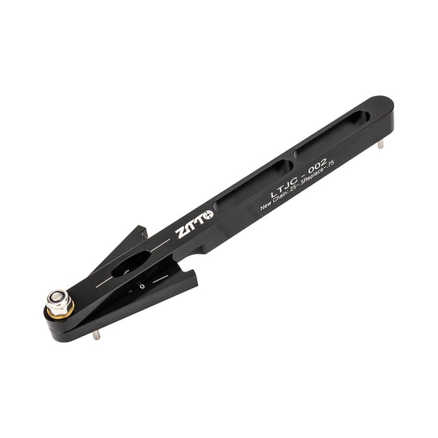 Comprobador de cadena de bicicleta Compatible con la mayoría de de bicicleta Regla de medición de cadena Cadena Negro Sharpla verificador de cadena de bicicleta