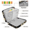 thumbnail image 4 of Haosy Accordion File Organizer Zipper Binder 500 Sheet 6-Tab Expanding File Folder Multi-Pocket 1.2 Inch 3 Ring Gold Flowers and Leaves, 4 of 7
