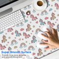 thumbnail image 2 of Long Mouse Pads for Desk,White Cartoon Unicorn Rainbow Heart Star Desk Mats on Top Of Desks, Desk Mouse Pad Extra Large with 3mm Non-Slip Base and Stitched Edge for Gaming,Work,Home 47.3"x23.6", 2 of 5