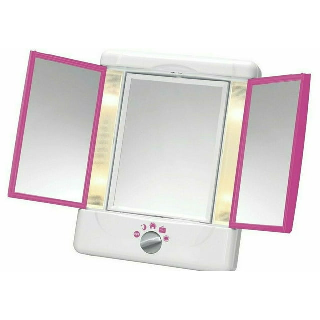Conair Collection TwoSided Vanity Lighted Makeup Mirror with 3 Panels