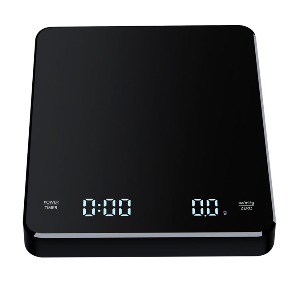 Mini Coffee Scale with Timer,Rechargeable Espresso Scale,3kg/0.1g Precision Scale for Espresso&Pour-Over Coffee,Portable Digital Kitchen Scale,Black