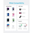 thumbnail image 2 of Anker USB C to Lightning Cable, 322 USB-C to Lightning Braided Cable(3ft, Black), MFi Certified, Fa, 2 of 5