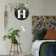 thumbnail image 5 of Letrero de bienvenida ionze de 26 letras con números de casa, rústico, redondo, para puerta de entrada, decoración de pared para el hogar, verano y otoño (H), 5 of 5