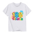 thumbnail image 3 of ATOGUTA Girls Short Sleeve Shirts Short Sleeve T Shirts Casual Crewneck Fashion Tees Kids Summer Tops White, Size 2T-14, 3 of 5