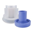 thumbnail image 3 of Epoxy Resin Pigment Aromatherapy Candle Pentagonal Star Hexagonal Circular Ring Candlestick Base Mould, Reusable Casting Epoxy Resin Mould for DIY Decor and Gifts, 3 of 4