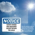 thumbnail image 6 of (2 Pack) Safety Shoes Required Except Within The Aisles OSHA Notice Sign, 6 of 7