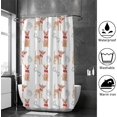 thumbnail image 4 of Coolnut Bath Shower Curtain Liners Cute Dogs and Bones Paws 72x72in Polyester Waterproof with 12 Curtain Hooks, 4 of 6