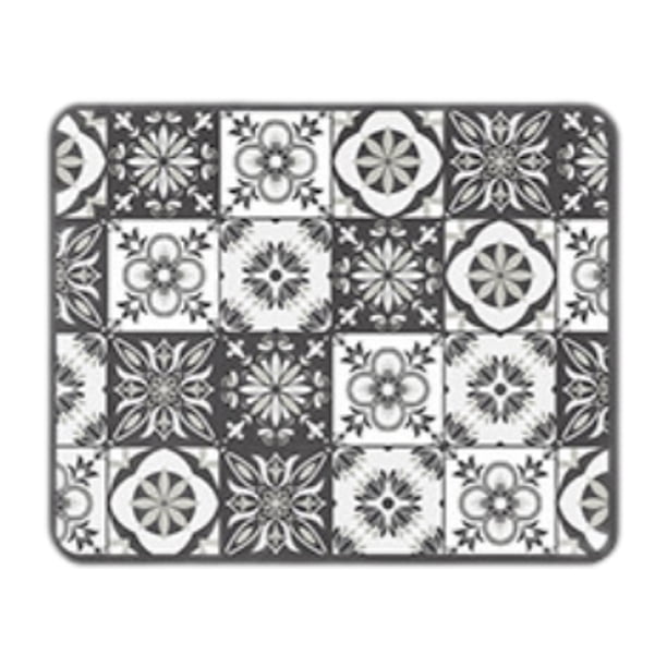 Estera para secar platos, almohadilla para escurrir cocina, moda de lujo, escurridor de vajilla súper absorbente, escurridor de platos de granja para Gris oscuro