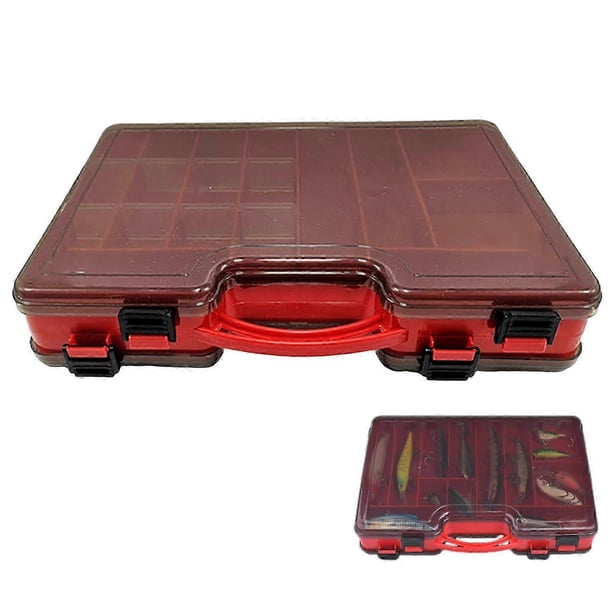 Double Layer Fishing Gear Box Convenient Carry Fake Bait Accessories Storage Box Suitable for Baits Hook