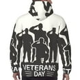 thumbnail image 7 of Honeii Veterans Day Pattern Mens Hoodies Men's Loose Sleeve Sweatshirt,Pullover Hooded Sweatshirt for Men,Essentials Hoodie-X-Large, 7 of 7