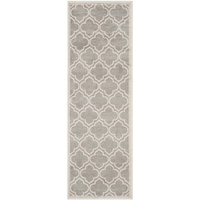 Safavieh Amherst Light Grey Indoor Outdoor Rug - 2'3" x 15'