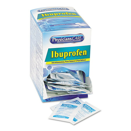 PhysiciansCare Ibuprofène médicaments, Paquet de deux, 200mg, 50 paquets / Boîte