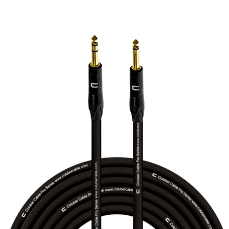 Coluber Cable 1/4" TRS Male to 1/4" TS Male Pro 3-Pin Microphone Connector