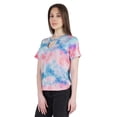thumbnail image 3 of Moomaya Haut Imprimé pour Femmes T-shirt Décontracté Extensible Jersey Haut Manches Courtes Blouse, 3 of 8