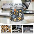 thumbnail image 6 of Yayeee Ashtray with Lid for Cigarette Smokeless Stainless Steel Home Ash Holder, Navy Floral Pattern, 6 of 7