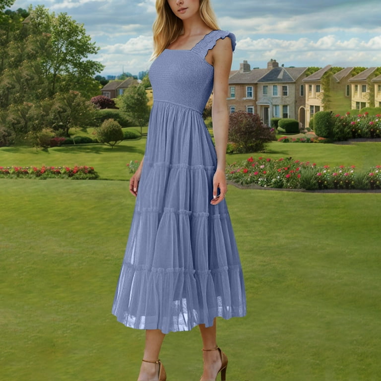 open lace back dress Garden Party Dress main image 1
