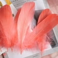 thumbnail image 3 of 50pcs Green Feathers for Crafts - 5-6 inch Feathers Bulk for Wedding Home Party, Dream Catcher Supplies and DIY Crafts(Red B), 3 of 4