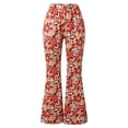 thumbnail image 3 of Tiijoy Toddler Girls Floral Flare Pants High Waisted Yoga Pants Casual Sports Trousers, Sizes 1-14, 3 of 3