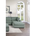 thumbnail image 6 of Modular Sectional Sofa Sage Corduroy Large Family 7pc Living Room Set 2x Corner wedge 2x Armless Chairs 3x Ottomans, 6 of 10