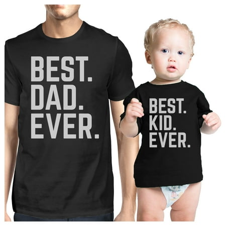 

Best Dad And Kid Ever Dad Baby Couple T Shirts Gift For Baby Shower