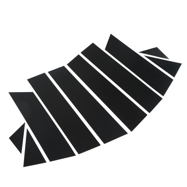 Side Window Pillar Post Trim, Durable PC 10pcs 4D Style Pillar Post Decal For Car