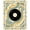 Black Cream Gold Teal, Pattern 3, variant on Design&I 8'x10' Washable Area Rug Record Music Retro Groovy Swirl Border Tapete Redondo Wet Vinyl Cd Playful for Living Room, Family Extra Large Skid-Resistant Low Profile