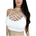 thumbnail image 1 of Kaylee_xo Sexy Caged Strappy Lace Up Criss Cross Layering Bralette Sport Bra Top Padded, 1 of 1