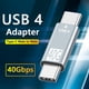 thumbnail image 4 of Btafrte Adaptador Cargador Tipo C 40Gbps USB4.0 8K 60Hz PD100W para Thunderbolt 4 (A2), 4 of 9