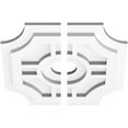 thumbnail image 2 of 12"OD x 2"ID x 4"C x 1"P Haus Architectural Grade PVC Contemporary Ceiling Medallion, Two Piece, 2 of 11
