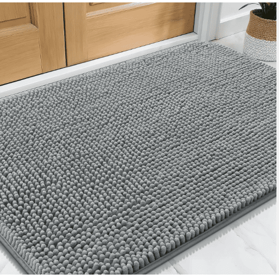 Dog Door Mat for Muddy Paws 30 × 20 in | Absorbs Moisture & Dirt, Non-Slip Absorbent Mat