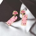 thumbnail image 4 of Pendientes llamativos YONGSHENG Aretes Y2k Hechos a mano Aretes colgantes de vino para mujer, 4 of 5