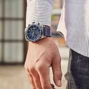 MINI FOCUS Mens Watches Top Brand Luxury Watch Men Waterproof Leather Strap Relogio Masculino reloj hombre Blue erkek kol saati