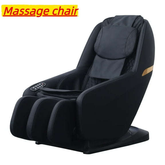 Zero Gravity SL-Type Track Shiatsu Massage Chair Auto-Heating, Reclining, Full-Body Massage with Auto Mode Airbag Massage Chair - Black