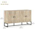thumbnail image 3 of HOMCOM Sideboard Buffet Cabinet, Coffee Bar Cabinet, Oak, 3 of 10