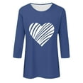thumbnail image 4 of Women Tops Dressy Casual 3/4 Sleeve Tops for Women V Neck Tops for Women T Shirts for Women Oversized, 4 of 4