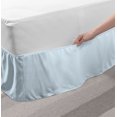 thumbnail image 2 of Abstract Bed Skirt, Demonstration of Simplistic Diagonal Streaks Monochrome Classical Modern Lines, Elastic Bedskirt Dust Ruffle Wrap Around for Bedding Decor, 4 Sizes, Blue and White, by Ambesonne, 2 of 2