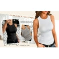 thumbnail image 4 of Eytino Womens Tank Tops High Neck Summer Sleeveless Cami Tops Basic Workout Ribbed Tank, 4 of 4