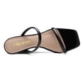 thumbnail image 3 of Dream Pairs Women's Slides Wedge Sandals Tow Strap Square Open Toe Dress Shoes SDPW2224W BLACK Size 7, 3 of 4