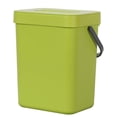 thumbnail image 1 of Bote de basura de pared EKO Puro de 5 l/1.32 galones con tapa verde, 1 of 7
