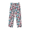 thumbnail image 6 of Uemuo Heart Panda Pattern Men's Wide Leg Palazzo Lounge Pants with Pockets Light Weight Loose Comfy Casual Pajama Pants-, 6 of 9