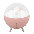 thumbnail image 4 of YUMILI Humidificateur d'air – 260 ML Space Bear conçu par Un Vaporisateur de Brume ABS avec veilleuse, Mini diffuseur de Brume de Chargement USB pour Les Enfants à la Maison, Blanc/Rose/Orange(Rose), 4 of 14