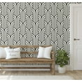 thumbnail image 5 of S4Sassy Peel & Stick Vinyl Wallpaper, Art Deco Streamline Print Contact Paper Waterproof - Black, 25"x360", Removable Modern Wall Covering for Home Decor in Bedrooms & Living Areas, Renter Spaces, 5 of 9
