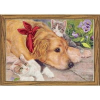 Dimensions Lazy Day Pals Mini Crewel Kit, 7" x 5"