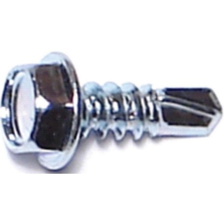 

#8-18 x 1/2 Zinc Plated Steel Hex Washer Head Self-Drilling Screws SDSHWS-101