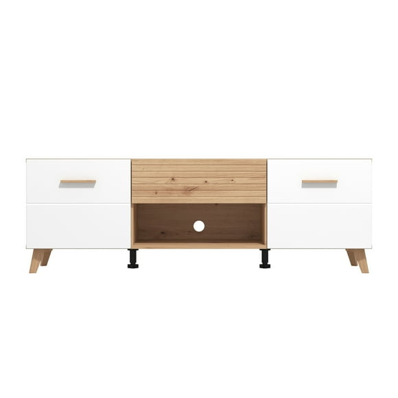 Mueble Mesa TV Murcia Blanca Roble
